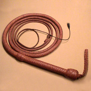 Custom made hand crafted leather item - Bull Whip